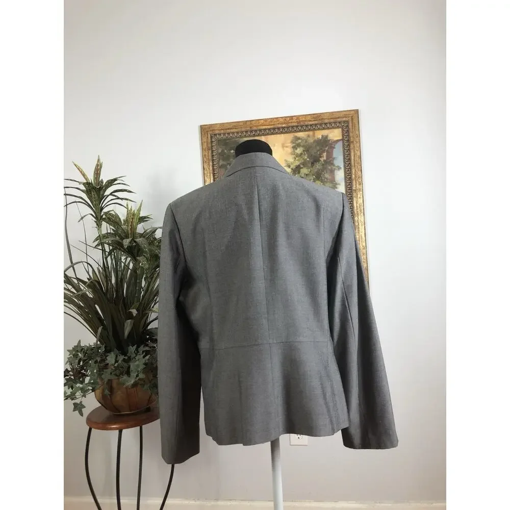 Tahari Arthur S Levine Women Jacket One Button Front Office Siren Preppy‎ Sz 16